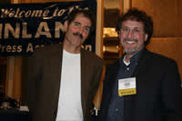 Leigh and John Stossel speaking at Inland Press Association Award's Breakfast in Chicago,Illinois
